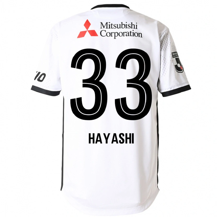 Danxen Hombre Camiseta Akihiro Hayashi #33 Blanco Negro 2ª Equipación 2025/26 La Camisa