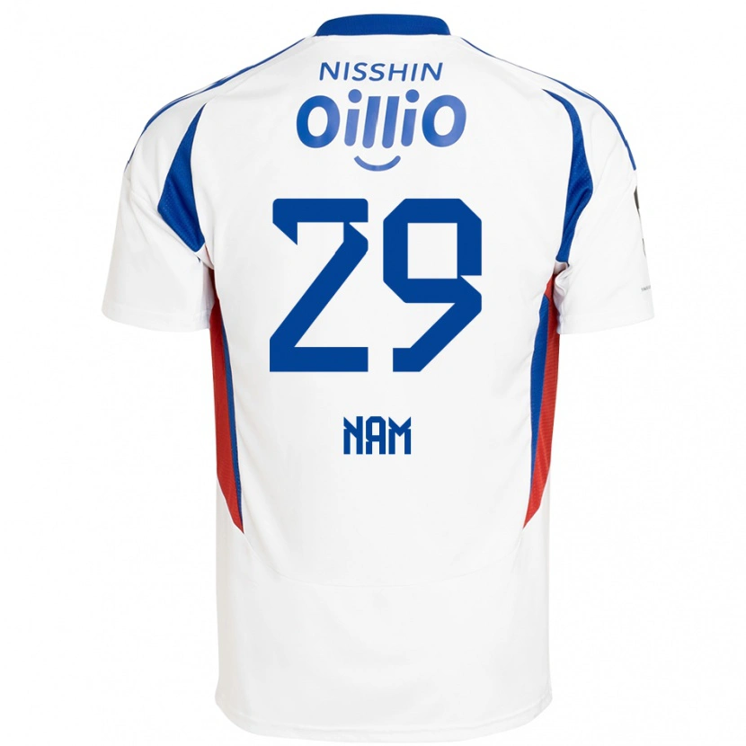 Danxen Hombre Camiseta Tae-Hee Nam #29 Blanco Azul Real 2ª Equipación 2025/26 La Camisa