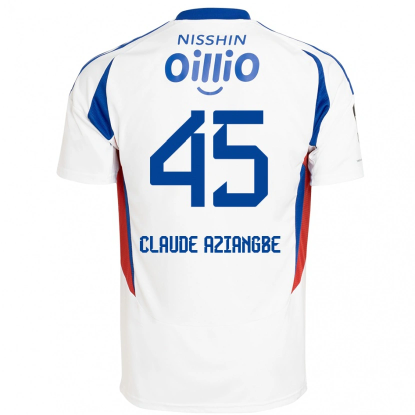 Danxen Hombre Camiseta Jean Claude #45 Blanco Azul Real 2ª Equipación 2025/26 La Camisa