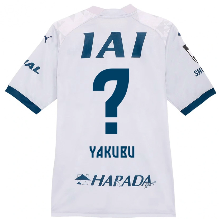 Danxen Hombre Camiseta Aziz Yakubu #0 Blanco Azul Real 2ª Equipación 2025/26 La Camisa