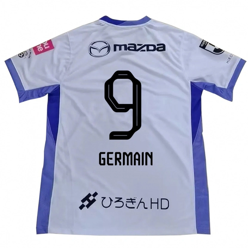 Danxen Hombre Camiseta Ryo Germain #9 Morado Naranja 2ª Equipación 2025/26 La Camisa