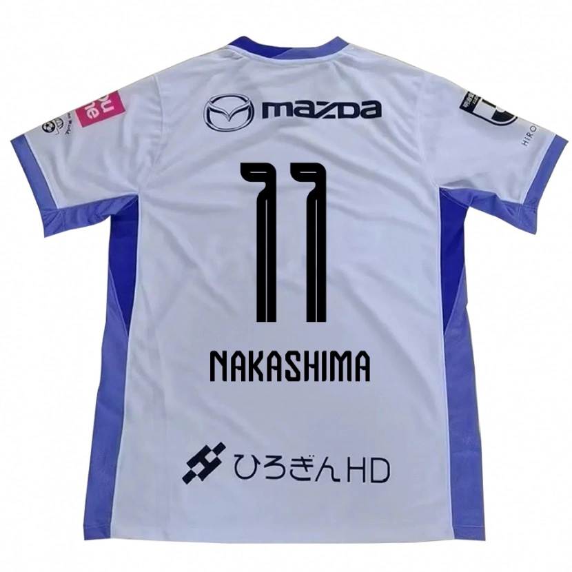 Danxen Hombre Camiseta Yoshino Nakashima #11 Blanco Naranja 2ª Equipación 2025/26 La Camisa
