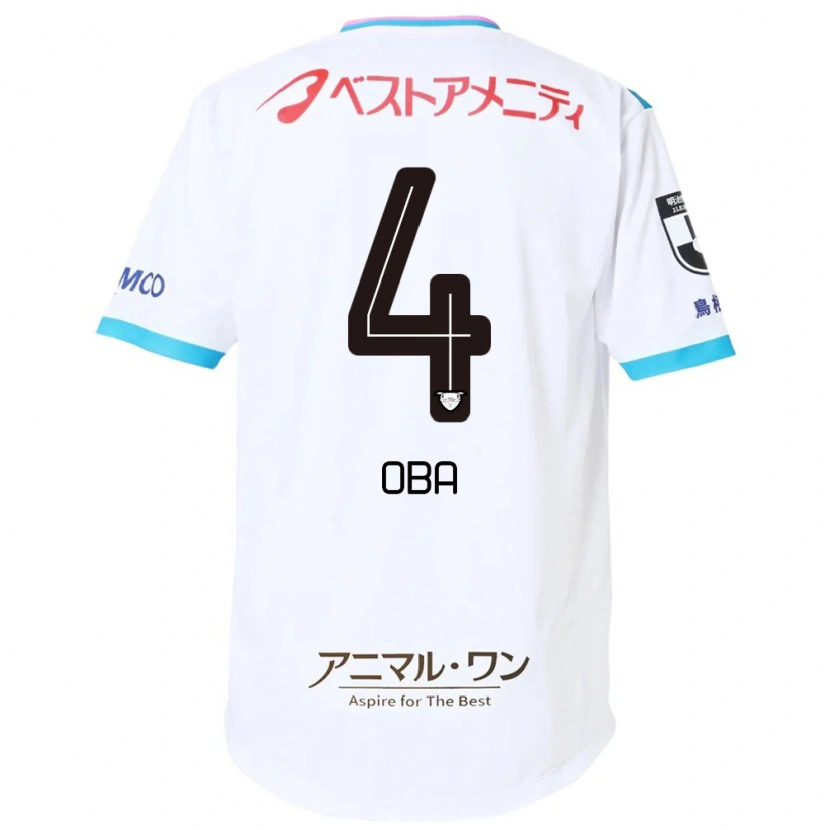 Danxen Hombre Camiseta Shotaro Oba #4 Blanco Rosa 2ª Equipación 2025/26 La Camisa