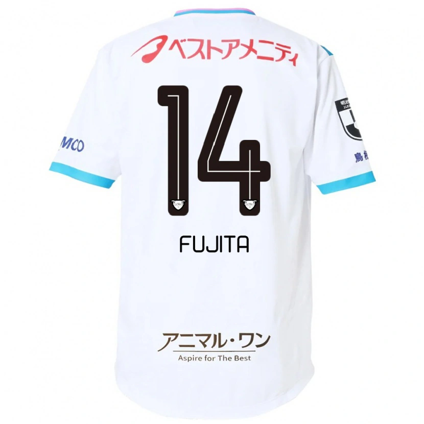 Danxen Hombre Camiseta Naoyuki Fujita #14 Azul Rosa 2ª Equipación 2025/26 La Camisa
