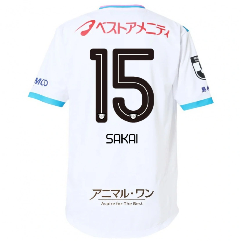 Danxen Hombre Camiseta Noriyoshi Sakai #15 Azul Rosa 2ª Equipación 2025/26 La Camisa