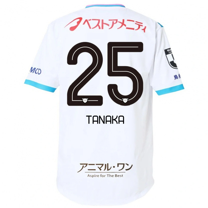 Danxen Hombre Camiseta Yuto Tanaka #25 Blanco Rosa 2ª Equipación 2025/26 La Camisa