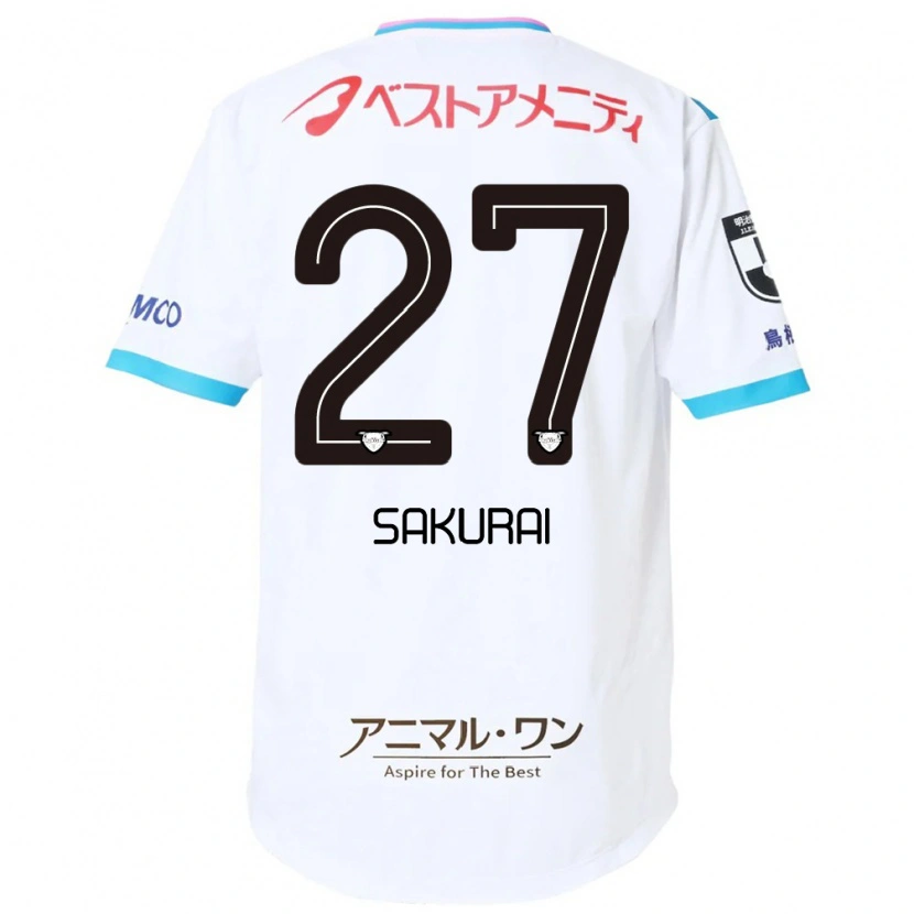 Danxen Hombre Camiseta Tatsunori Sakurai #27 Azul Rosa 2ª Equipación 2025/26 La Camisa