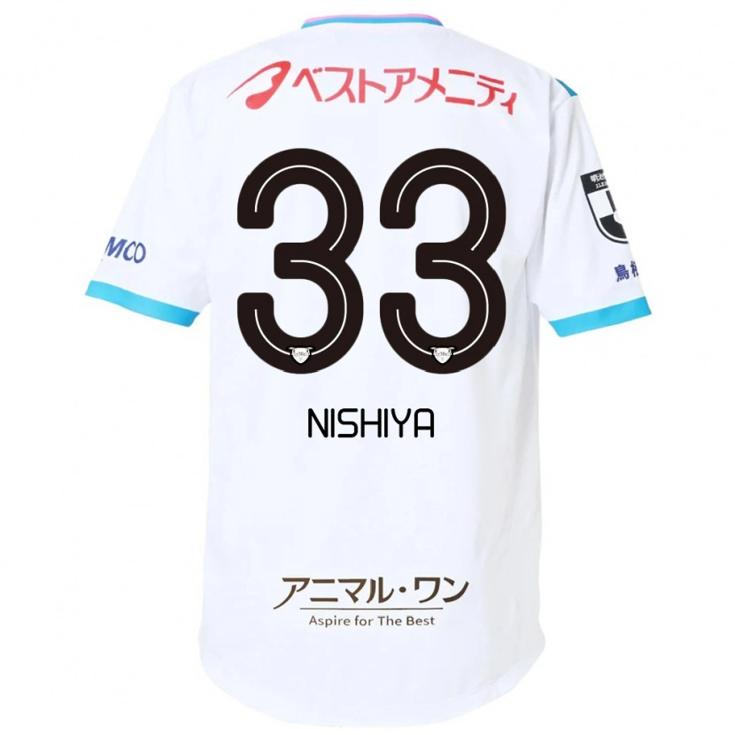 Danxen Hombre Camiseta Kento Nishiya #33 Azul Rosa 2ª Equipación 2025/26 La Camisa