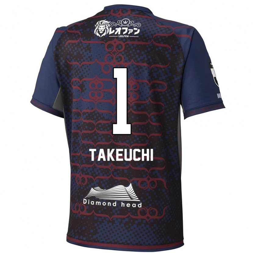 Danxen Hombre Camiseta Ryuma Takeuchi #1 Azul Rojo 2ª Equipación 2025/26 La Camisa