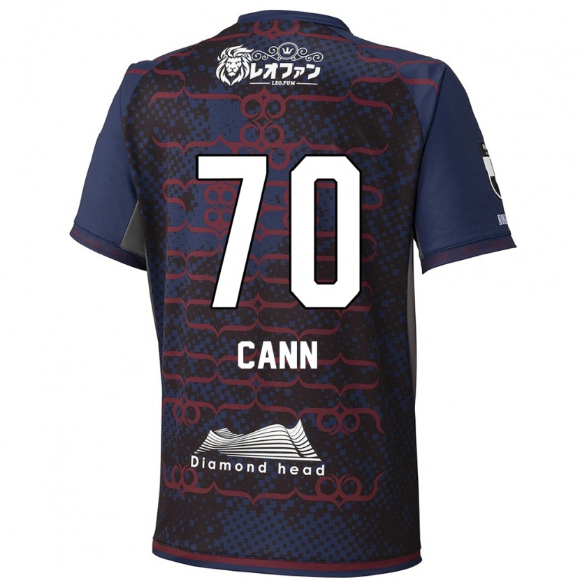 Danxen Hombre Camiseta Francis Cann #70 Rojo Negro 2ª Equipación 2025/26 La Camisa