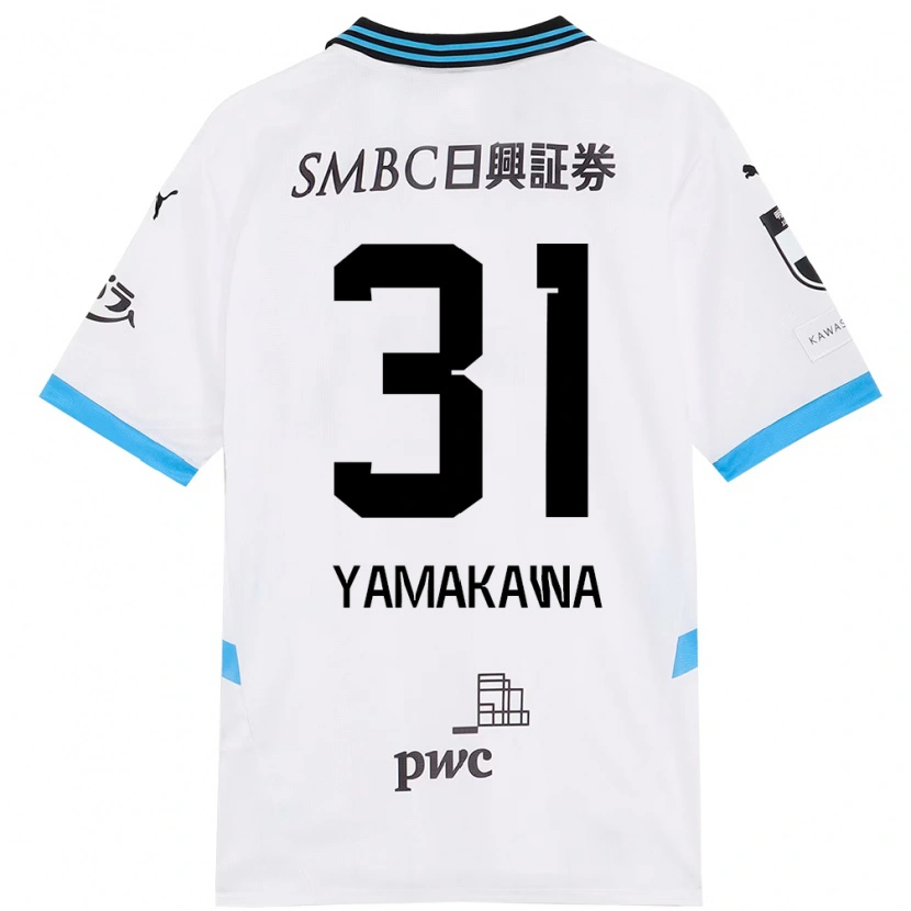 Danxen Hombre Camiseta Yohei Yamakawa #31 Azul Celeste Negro 2ª Equipación 2025/26 La Camisa
