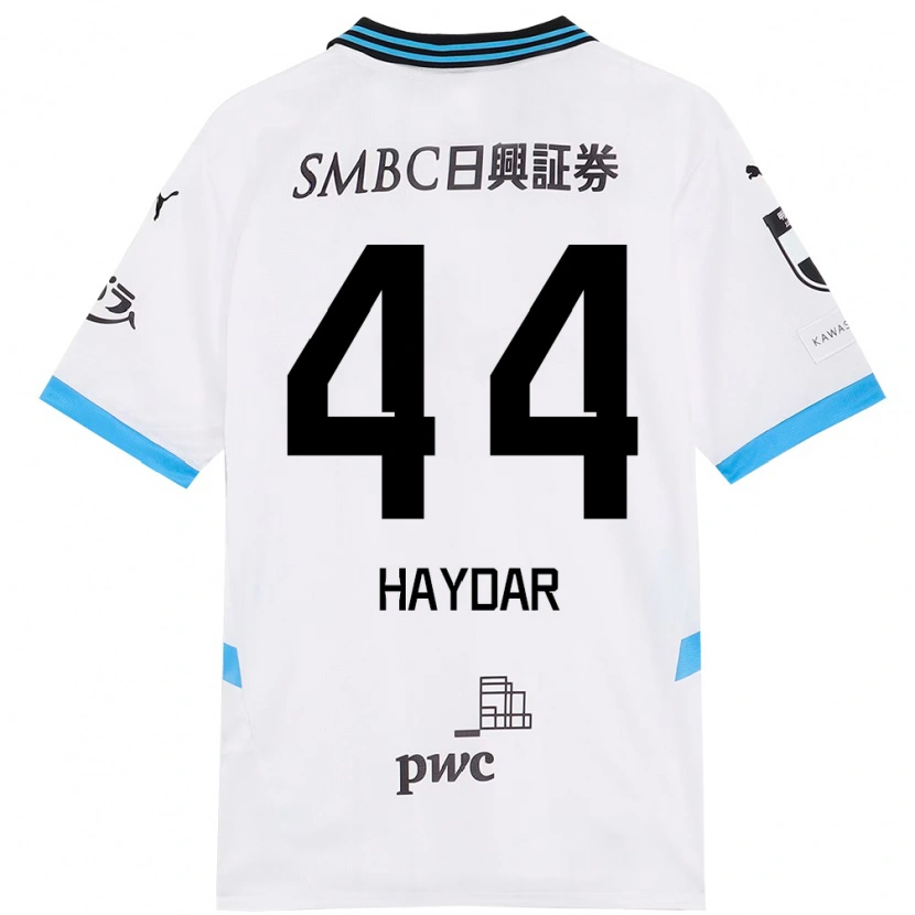 Danxen Hombre Camiseta César Haydar #44 Azul Celeste Negro 2ª Equipación 2025/26 La Camisa