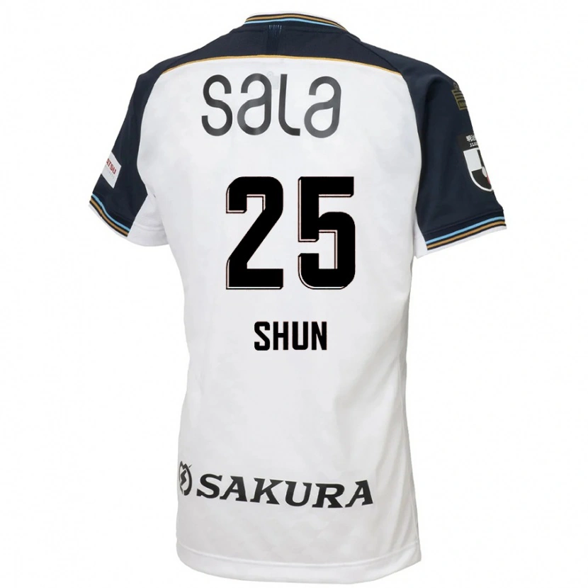 Danxen Hombre Camiseta Shun Nakamura #25 Azul Celeste Negro 2ª Equipación 2025/26 La Camisa