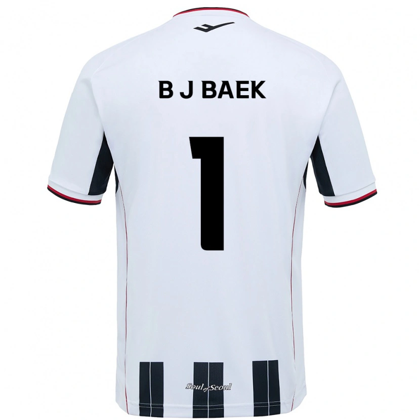 Danxen Hombre Camiseta Jong-Beom Baek #1 Negro Rojo 2ª Equipación 2025/26 La Camisa