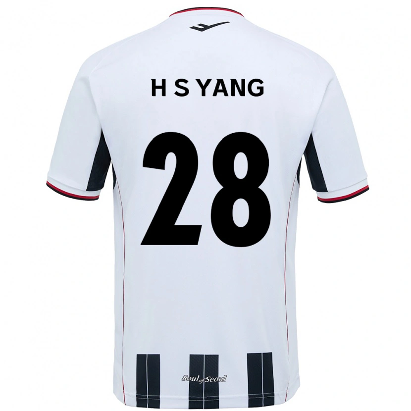 Danxen Hombre Camiseta Seung-Hyeon Yang #28 Negro Rojo 2ª Equipación 2025/26 La Camisa