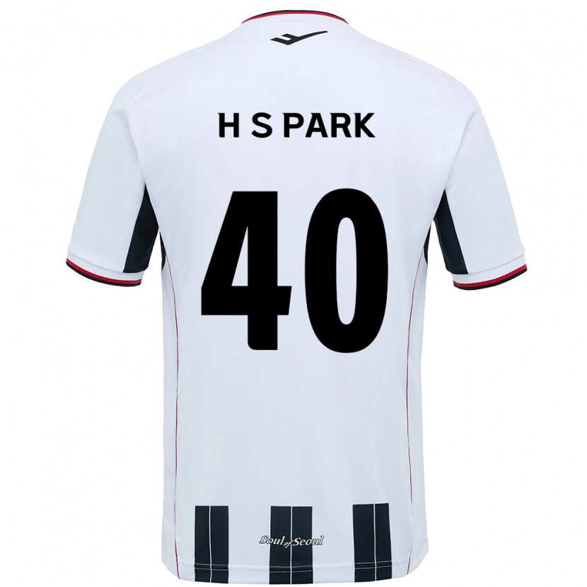 Danxen Hombre Camiseta Seong-Hun Park #40 Blanco Negro 2ª Equipación 2025/26 La Camisa