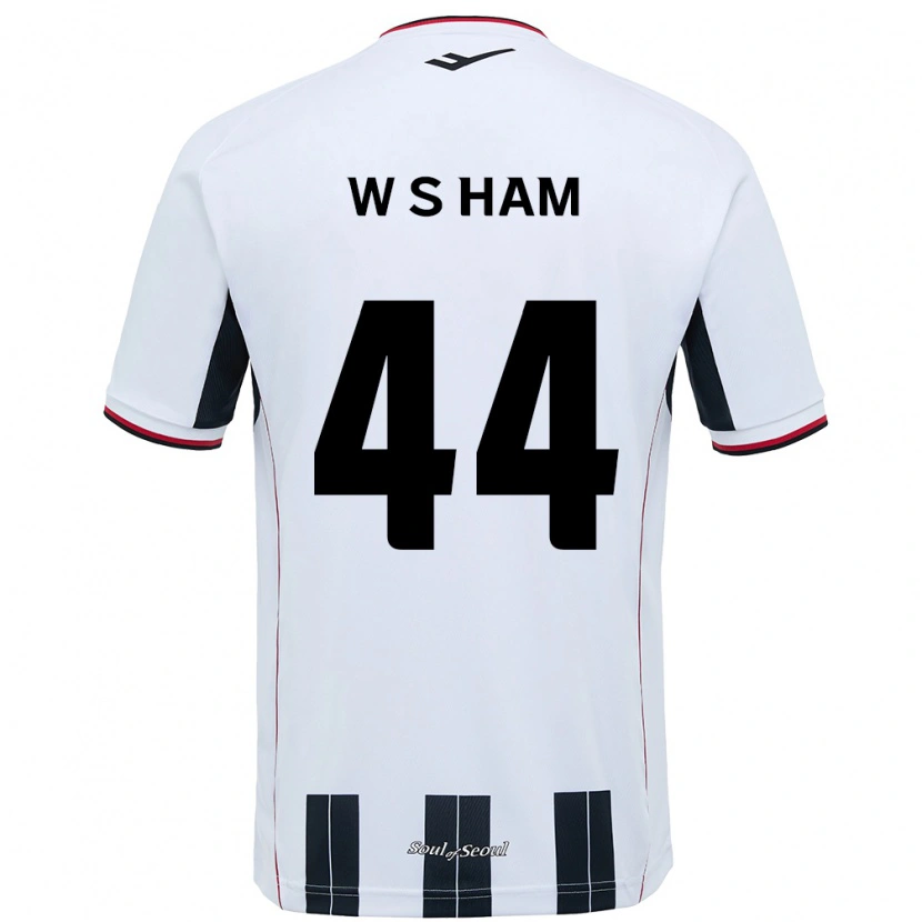 Danxen Hombre Camiseta Sun-Woo Ham #44 Negro Rojo 2ª Equipación 2025/26 La Camisa