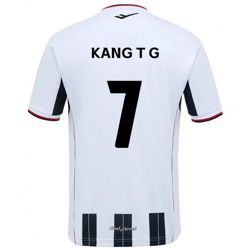 Danxen Hombre Camiseta Kang Tae-Gyeong #7 Negro Rojo 2ª Equipación 2025/26 La Camisa