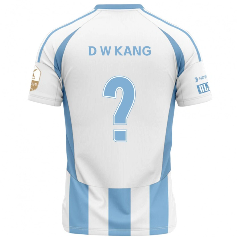 Danxen Hombre Camiseta Dong-Woo Kang #0 Blanco Azul Celeste 2ª Equipación 2025/26 La Camisa
