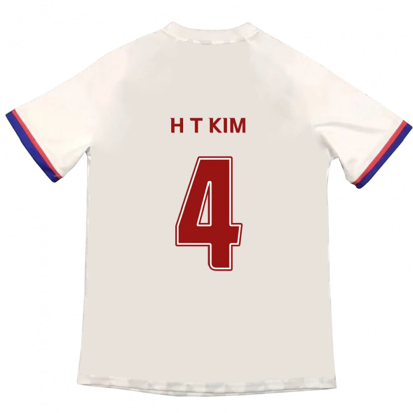 Danxen Hombre Camiseta Tae-Han Kim #4 Azul Real Rojo 2ª Equipación 2025/26 La Camisa