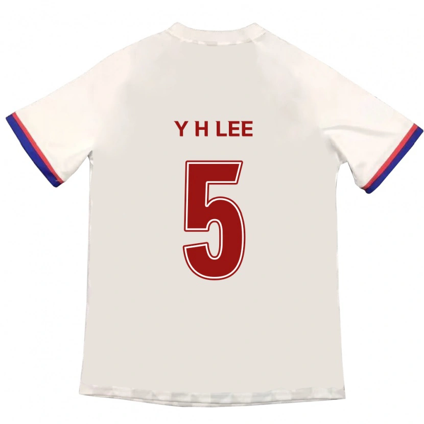 Danxen Hombre Camiseta Hyeon-Yong Lee #5 Azul Real Rojo 2ª Equipación 2025/26 La Camisa