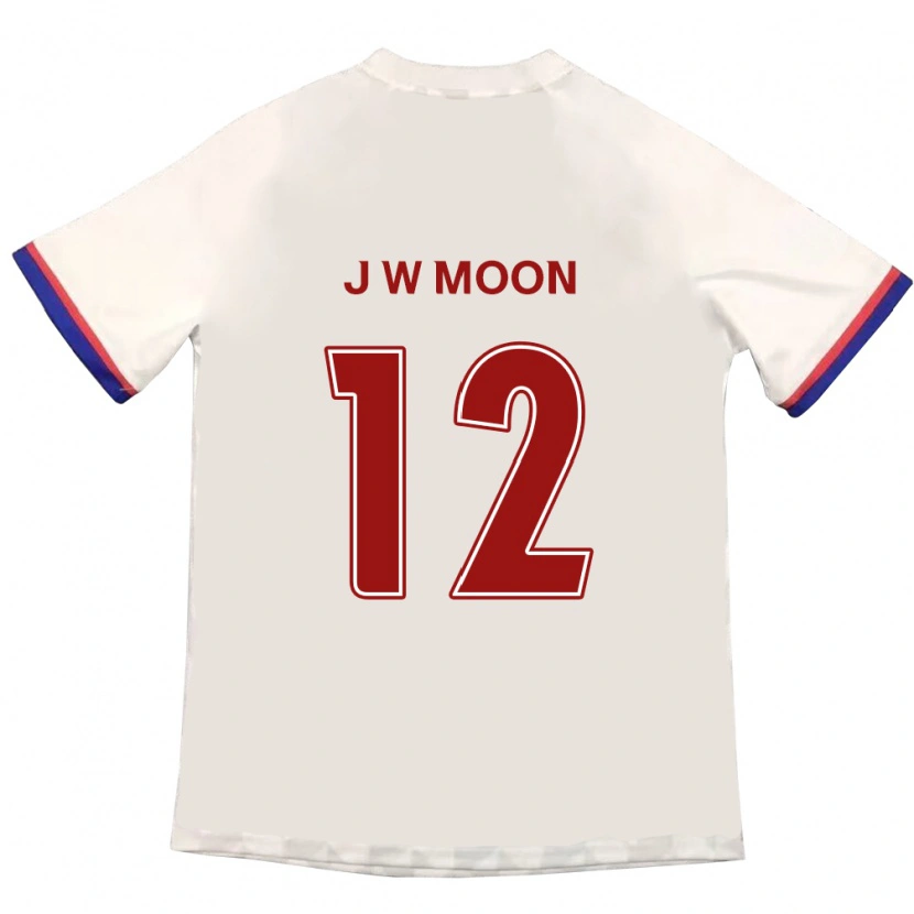 Danxen Hombre Camiseta Jung-Woo Moon #12 Azul Real Rojo 2ª Equipación 2025/26 La Camisa