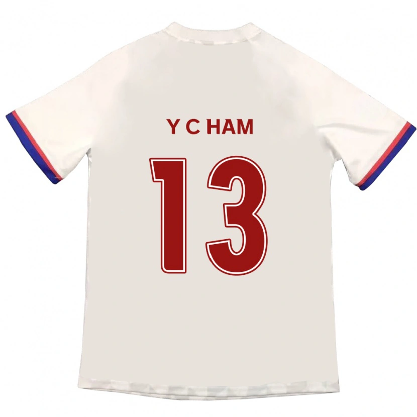 Danxen Hombre Camiseta Young-Chan Ham #13 Azul Real Rojo 2ª Equipación 2025/26 La Camisa