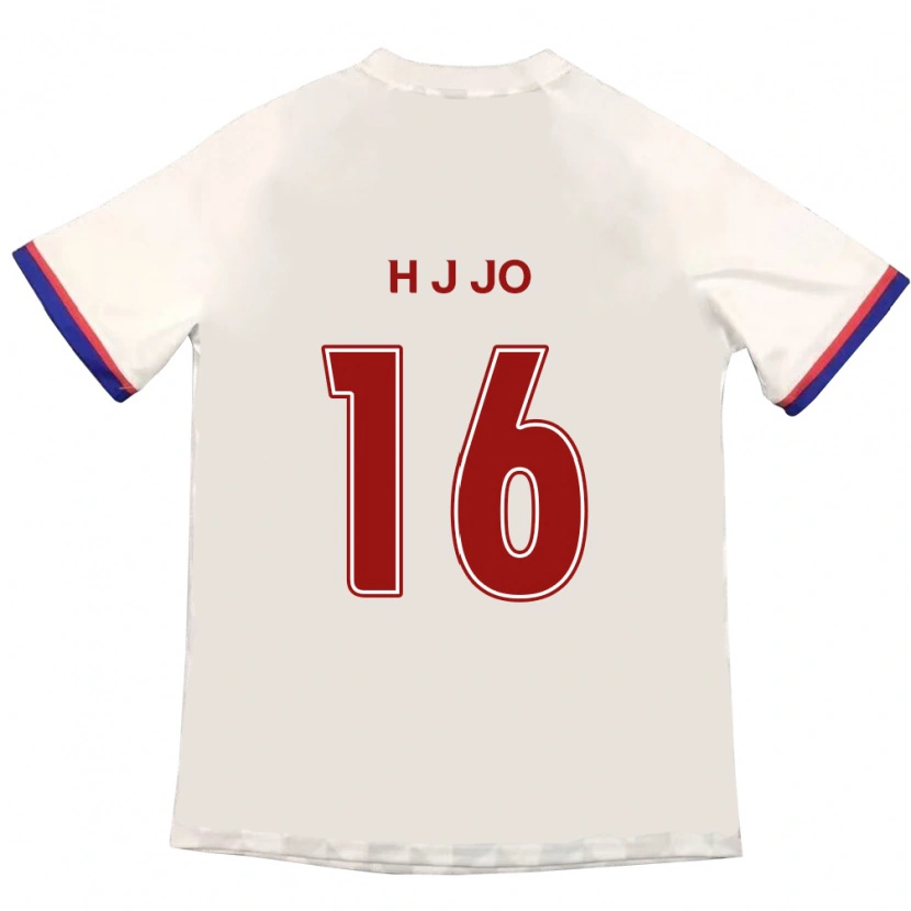 Danxen Hombre Camiseta Jun-Hyun Jo #16 Azul Real Rojo 2ª Equipación 2025/26 La Camisa
