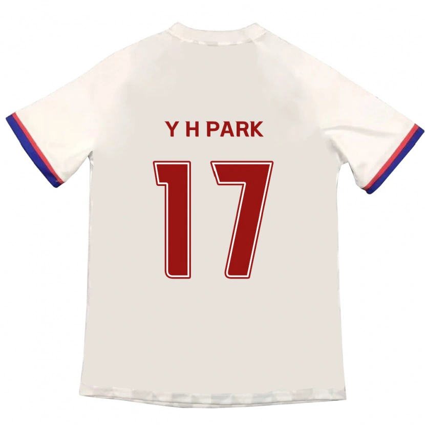 Danxen Hombre Camiseta Yong-Hui Park #17 Azul Real Rojo 2ª Equipación 2025/26 La Camisa