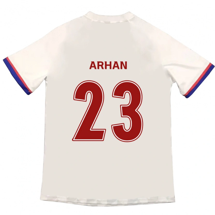Danxen Hombre Camiseta Pratama Arhan #23 Blanquecino Rojo 2ª Equipación 2025/26 La Camisa