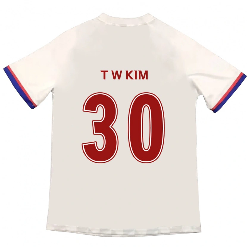 Danxen Hombre Camiseta Tae-Woo Kim #30 Azul Real Rojo 2ª Equipación 2025/26 La Camisa