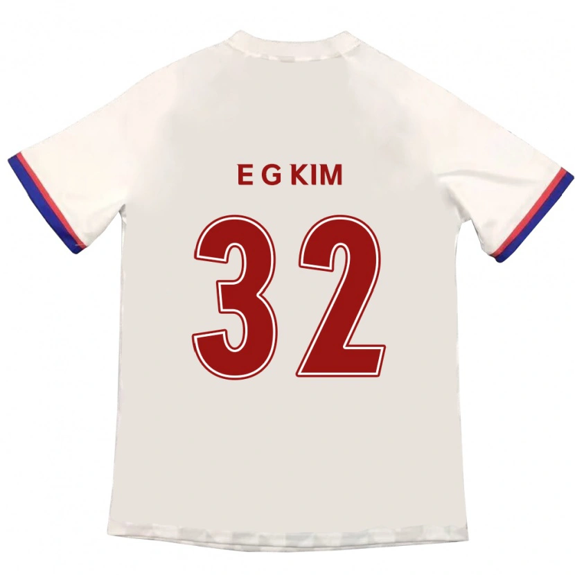 Danxen Hombre Camiseta Eun-Gyeom Kim #32 Azul Real Rojo 2ª Equipación 2025/26 La Camisa
