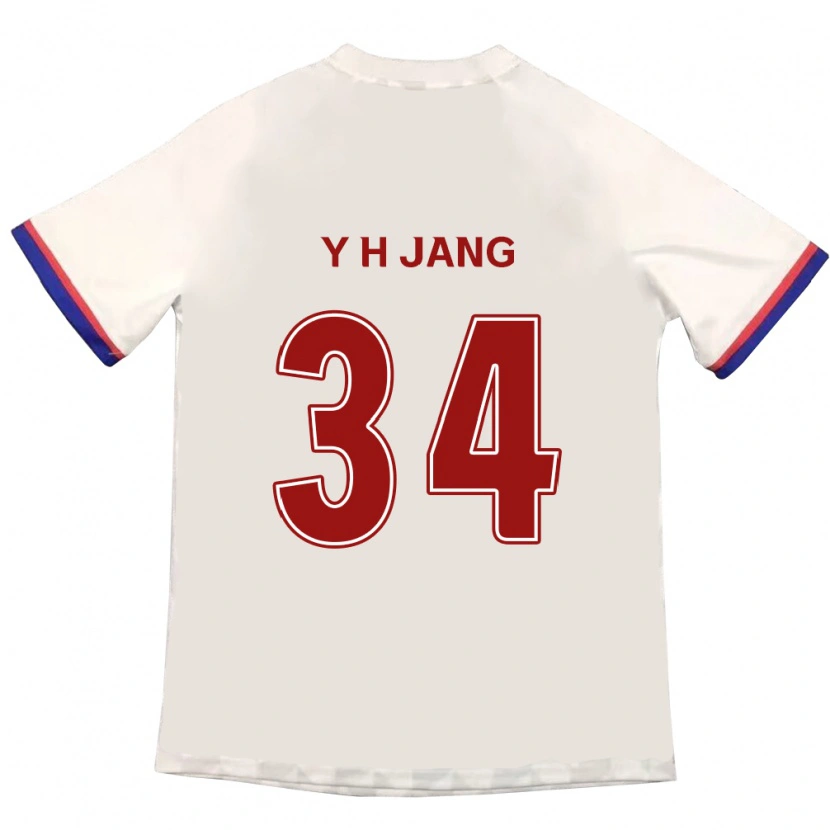 Danxen Hombre Camiseta Yun-Ho Jang #34 Azul Real Rojo 2ª Equipación 2025/26 La Camisa