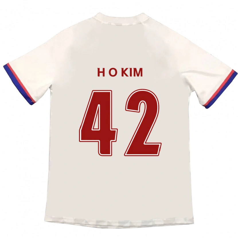 Danxen Hombre Camiseta One-Hyung Kim #42 Azul Real Rojo 2ª Equipación 2025/26 La Camisa