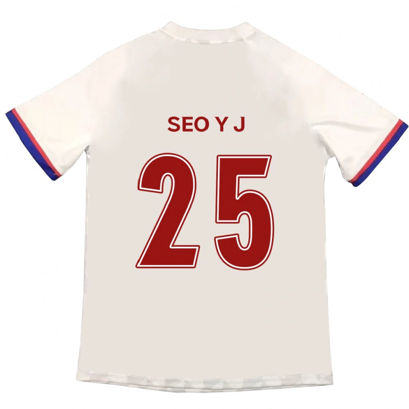 Danxen Hombre Camiseta Seo Ye-Jin #25 Blanquecino Rojo 2ª Equipación 2025/26 La Camisa