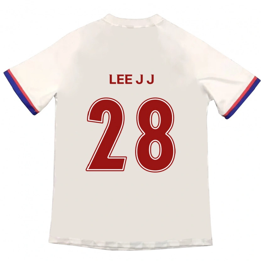 Danxen Hombre Camiseta Lee Jin-Joo #28 Blanquecino Rojo 2ª Equipación 2025/26 La Camisa