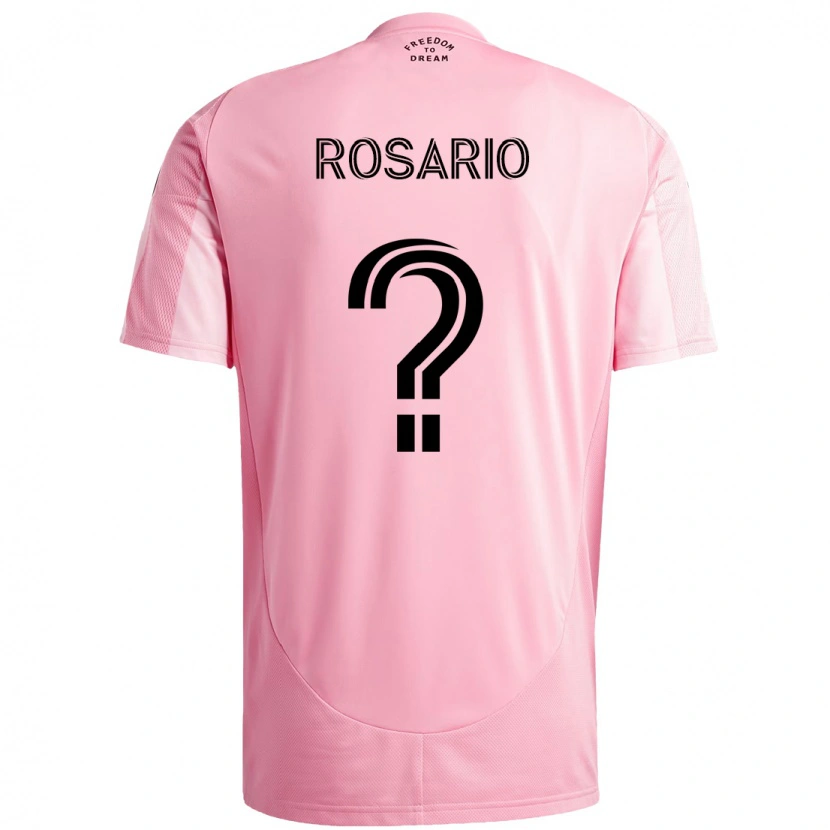Danxen Mujer Camiseta Adrian Rosario #0 Negro Rosa 1ª Equipación 2025/26 La Camisa