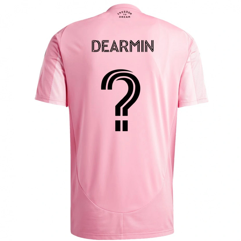 Danxen Mujer Camiseta Nash Dearmin #0 Negro Rosa 1ª Equipación 2025/26 La Camisa