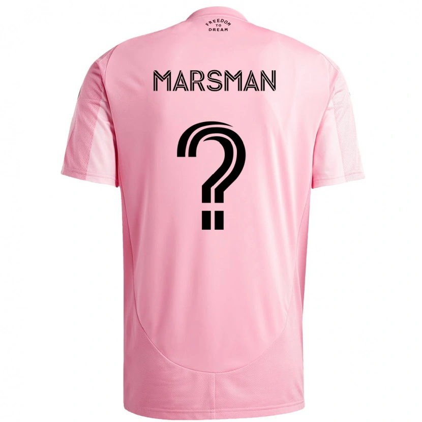 Danxen Mujer Camiseta Nick Marsman #0 Negro Rosa 1ª Equipación 2025/26 La Camisa