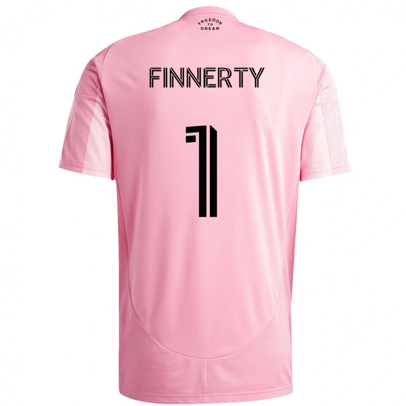 Danxen Mujer Camiseta Owen Finnerty #1 Rosa Negro 1ª Equipación 2025/26 La Camisa