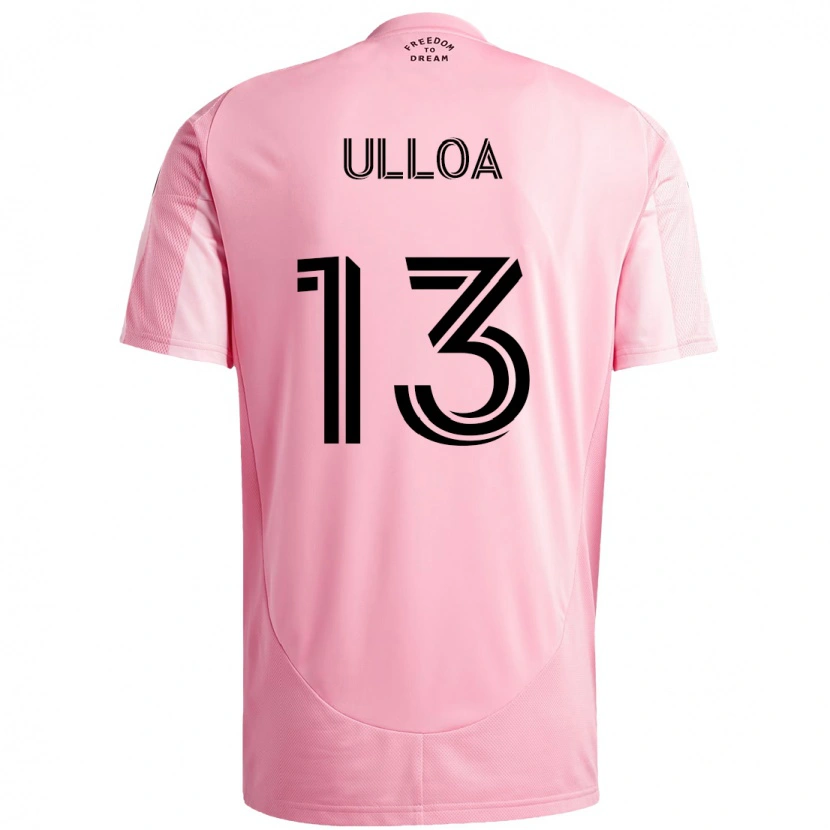 Danxen Mujer Camiseta Víctor Ulloa #13 Rosa Negro 1ª Equipación 2025/26 La Camisa