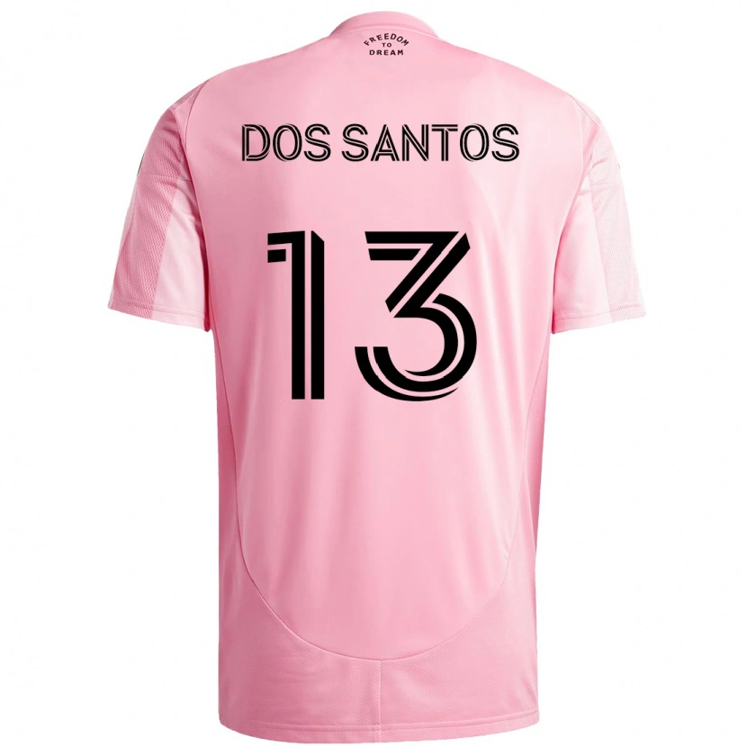Danxen Mujer Camiseta Cj Dos Santos #13 Rosa Negro 1ª Equipación 2025/26 La Camisa