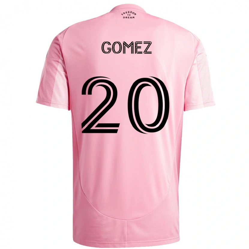 Danxen Mujer Camiseta Diego Gómez #20 Rosa Negro 1ª Equipación 2025/26 La Camisa