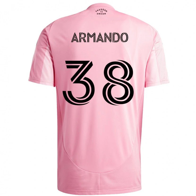 Danxen Mujer Camiseta Máximo Armando #38 Negro Rosa 1ª Equipación 2025/26 La Camisa