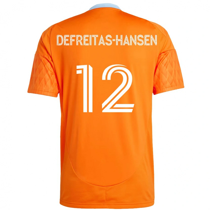 Danxen Mujer Camiseta Nicholas Defreitas-Hansen #12 Morado Naranja 1ª Equipación 2025/26 La Camisa