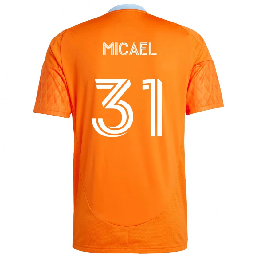 Danxen Mujer Camiseta Micael #31 Naranja Blanco 1ª Equipación 2025/26 La Camisa