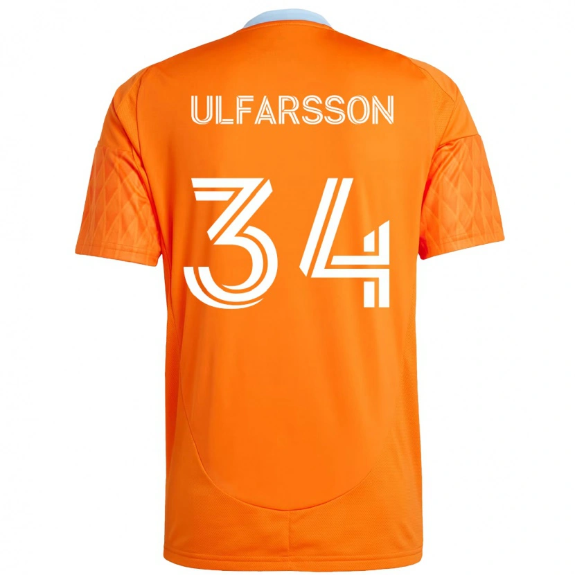 Danxen Mujer Camiseta Thor Úlfarsson #34 Naranja Blanco 1ª Equipación 2025/26 La Camisa