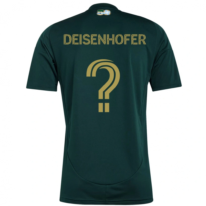 Danxen Mujer Camiseta Maximilian Deisenhofer #0 Beige Verde 1ª Equipación 2025/26 La Camisa