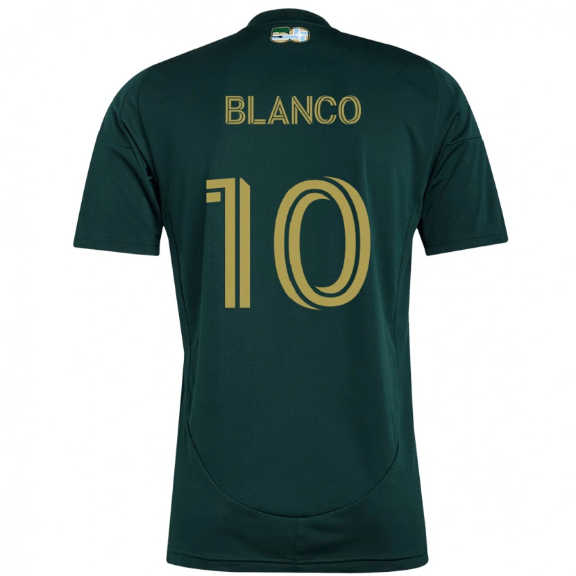 Danxen Mujer Camiseta Sebastián Blanco #10 Beige Verde 1ª Equipación 2025/26 La Camisa