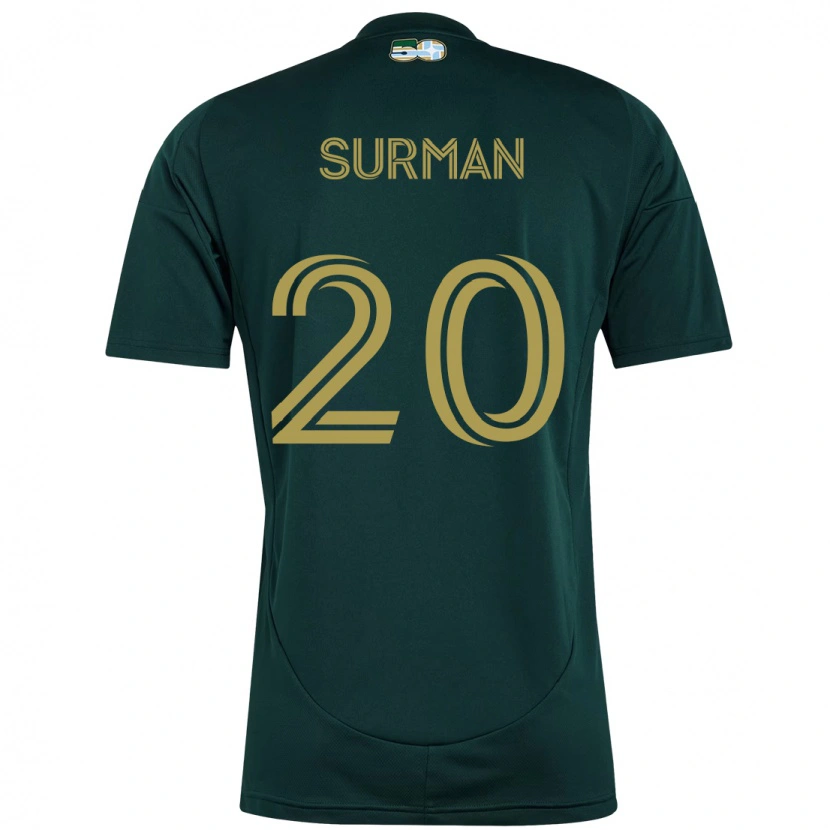 Danxen Mujer Camiseta Finn Surman #20 Beige Verde 1ª Equipación 2025/26 La Camisa